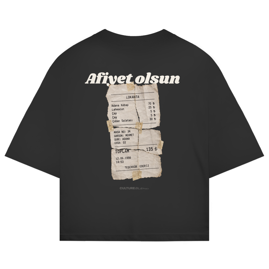 Afiyet Olsun Oversized T-Shirt
