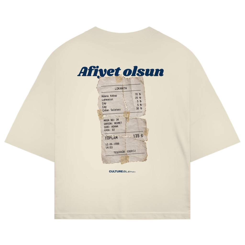 Afiyet Olsun Oversized T-Shirt