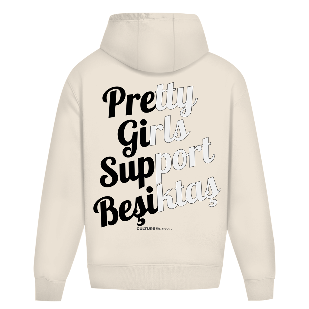 Pretty Girls Support Besiktas Oversized Hoodie
