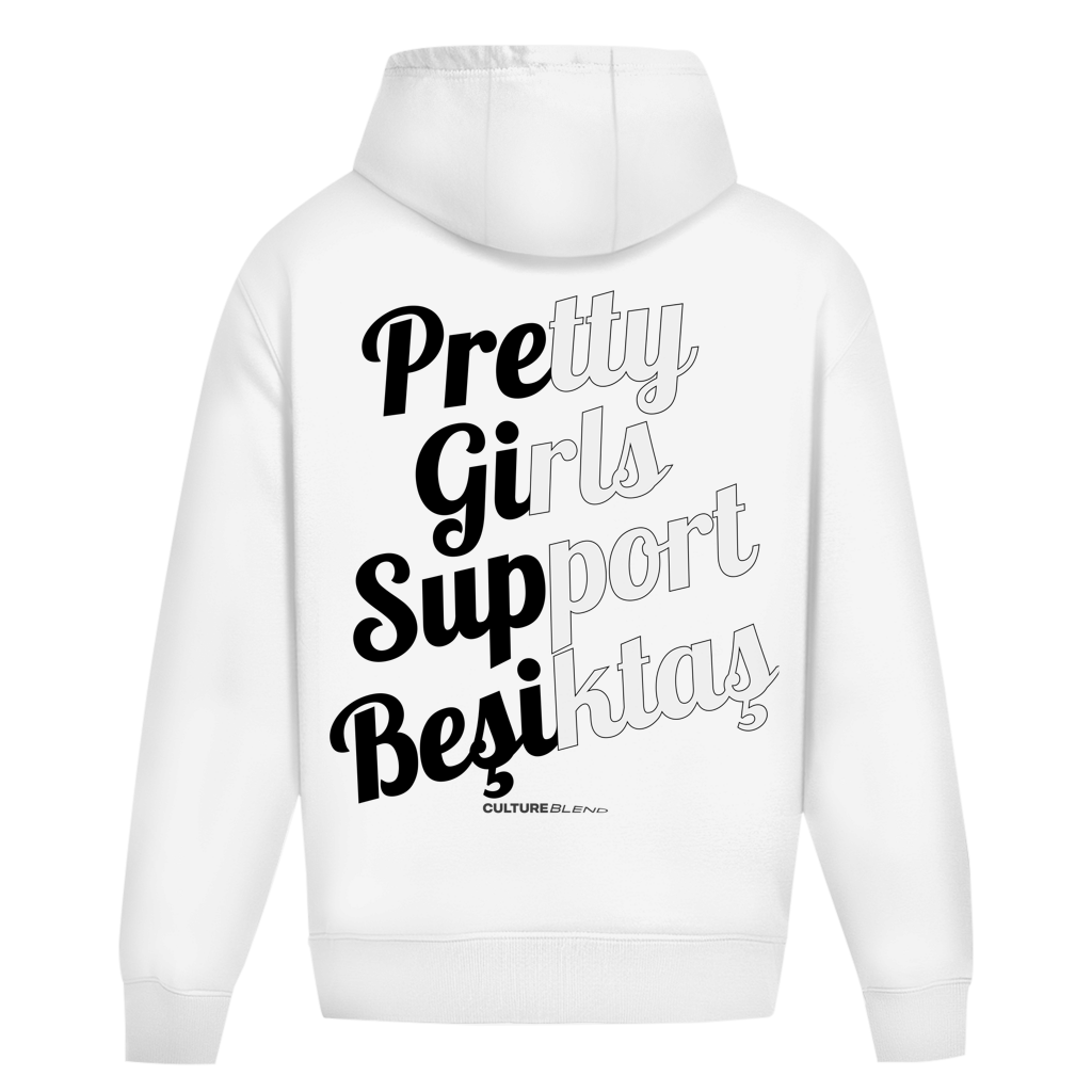 Pretty Girls Support Besiktas Oversized Hoodie