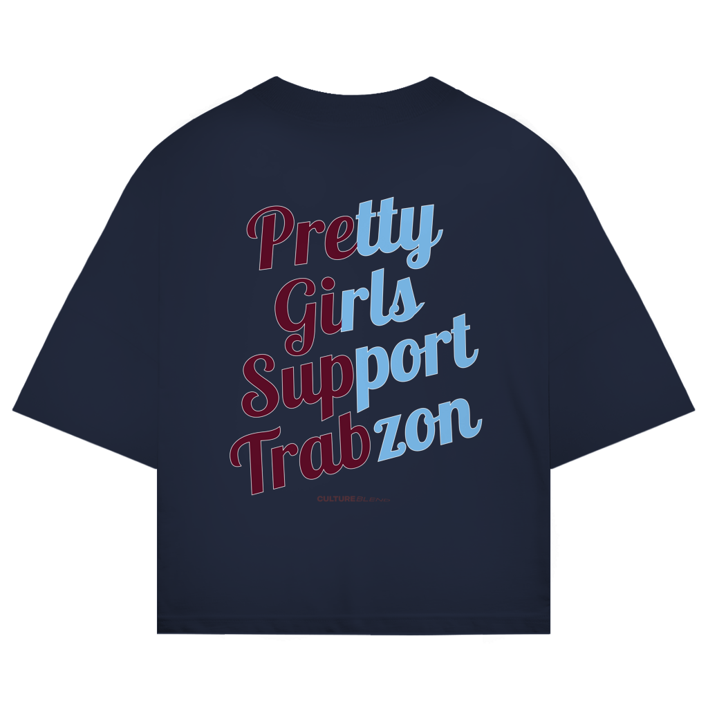 Pretty Girls Support Trabzon Oversized T-Shirt