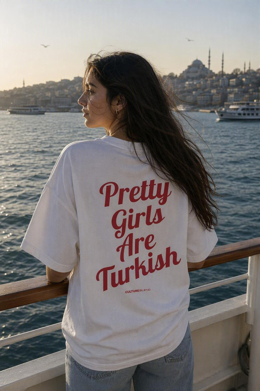 Pretty Girls Are Turkish Oversized T-Shirt