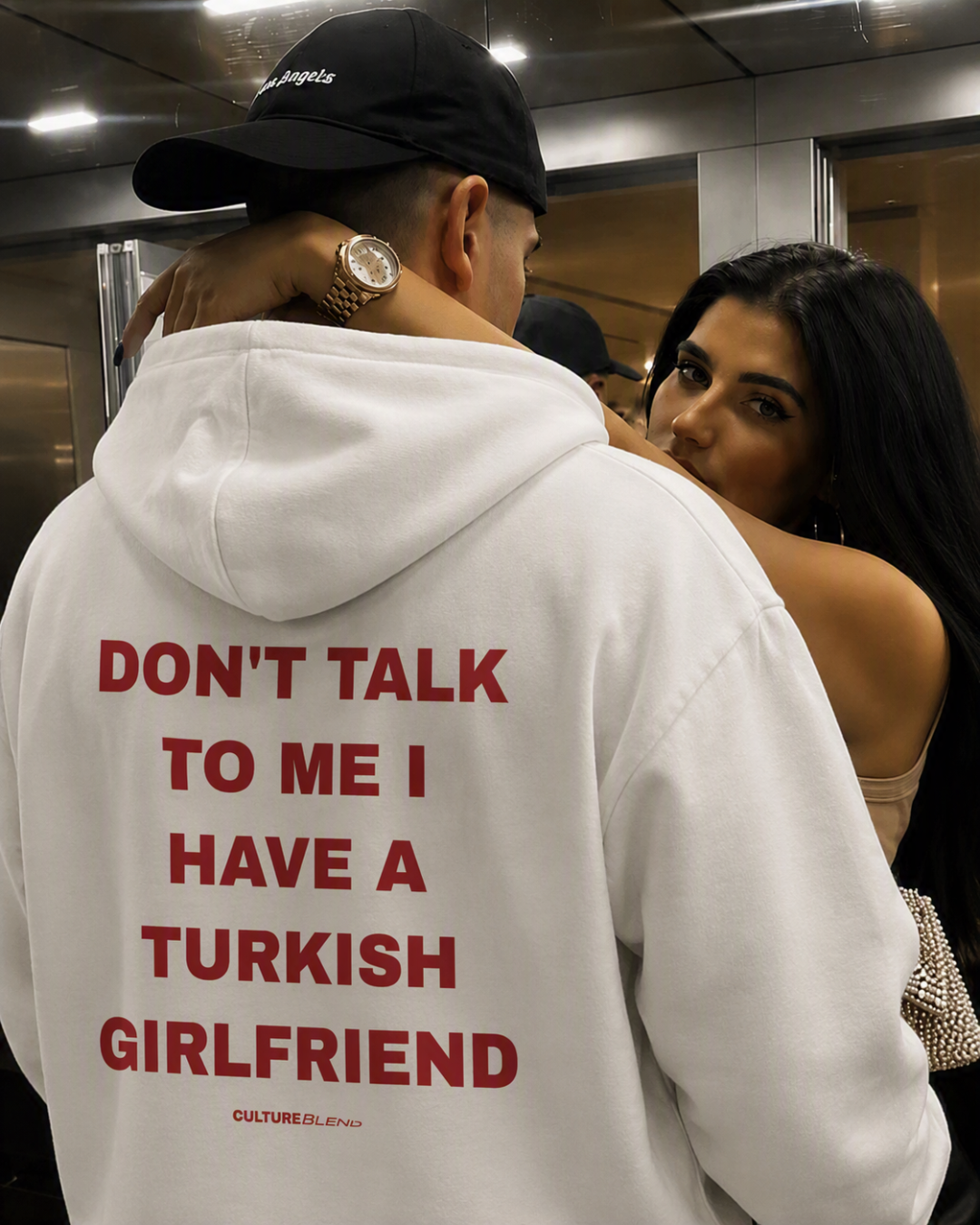 Don't Talk To Me I Have A Turkish Girlfriend Oversized Hoodie